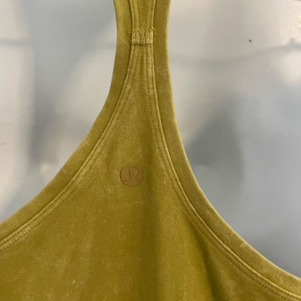 Lululemon Tank Top Womens Cool Racerback sz 10 olive green EUC - Picture 3 of 6